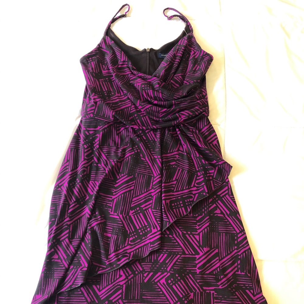 BANANA REPUBLIC: Purple spaghetti straps dress
